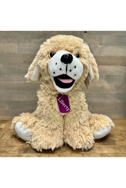 Lavender Stuffed Golden Lab - Liberty 16"