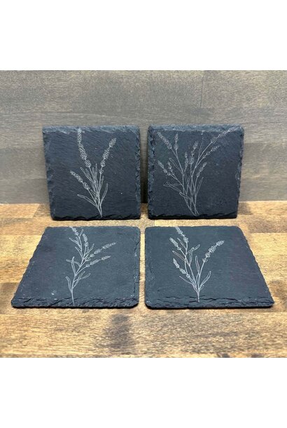 Lavender Themed Coaster - 4 pack