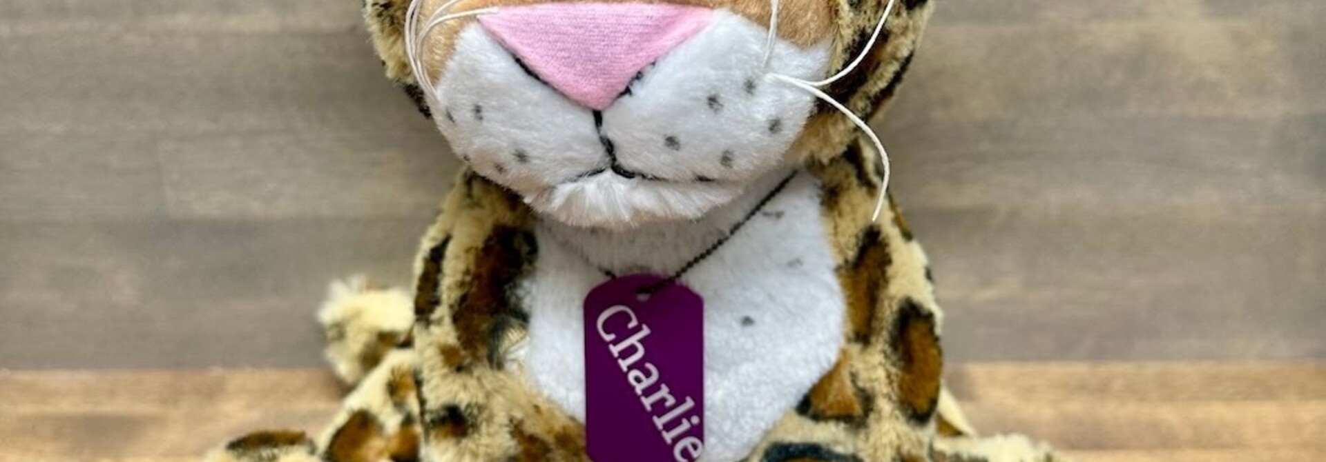 Lavender Stuffed Cheetah - Charlie 16"