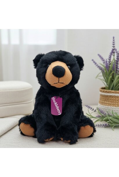 Lavender Stuffed Black Bear - Huckleberry 8"