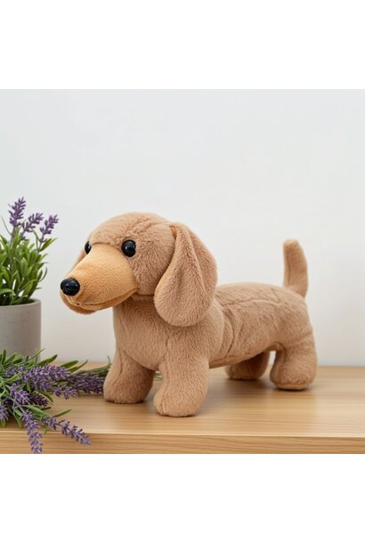 Lavender Stuffed Dachshund Dog - Romeo 8"