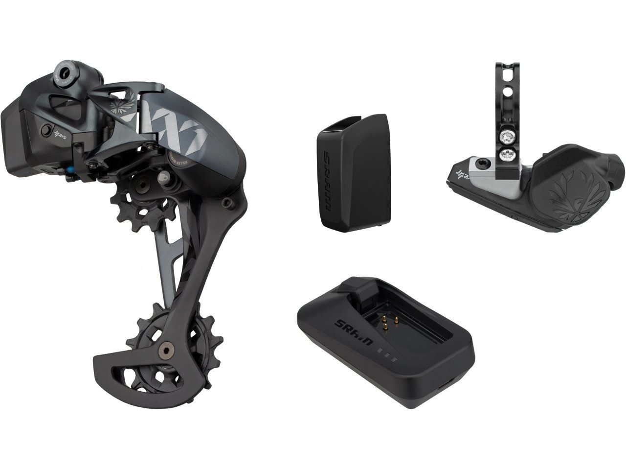 SRAM SRAM XX1 Eagle AXS Upgrade Kit - Rear Derailleur, Battery, Eagle AXS Controller w/ Clamp, Charger/Cord