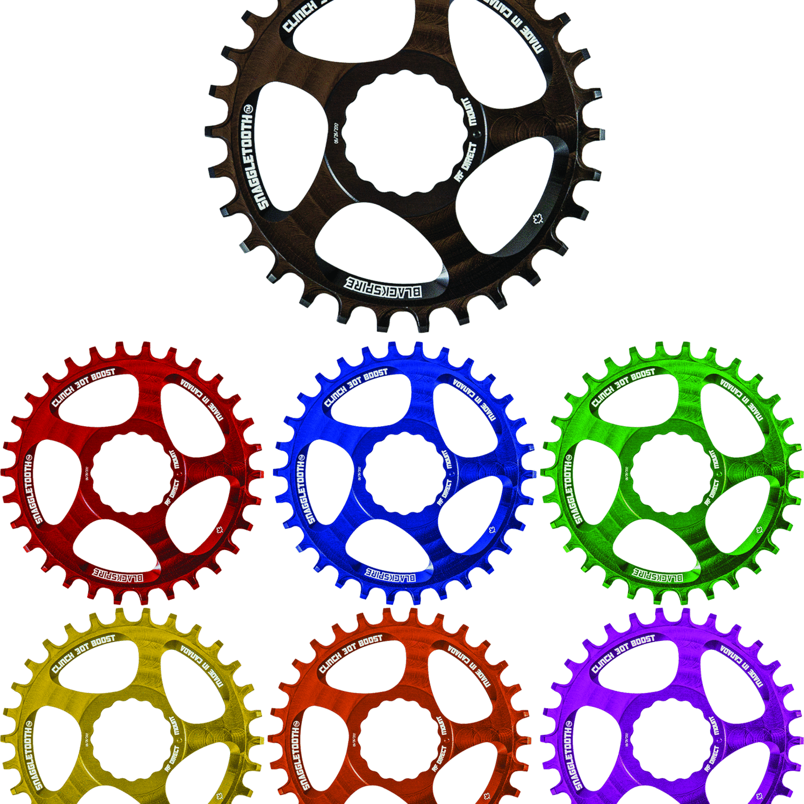 Blackspire Blackspire Snaggletooth N/W Oval Chainring (RF Cinch)