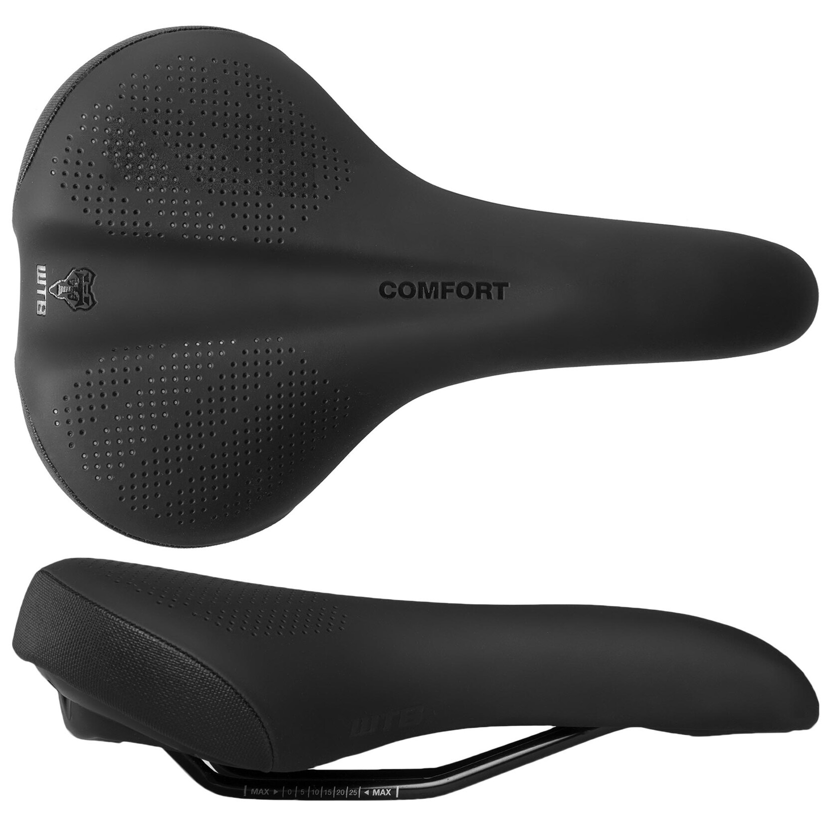 WTB WTB Comfort Saddle - Steel, Black, Wide