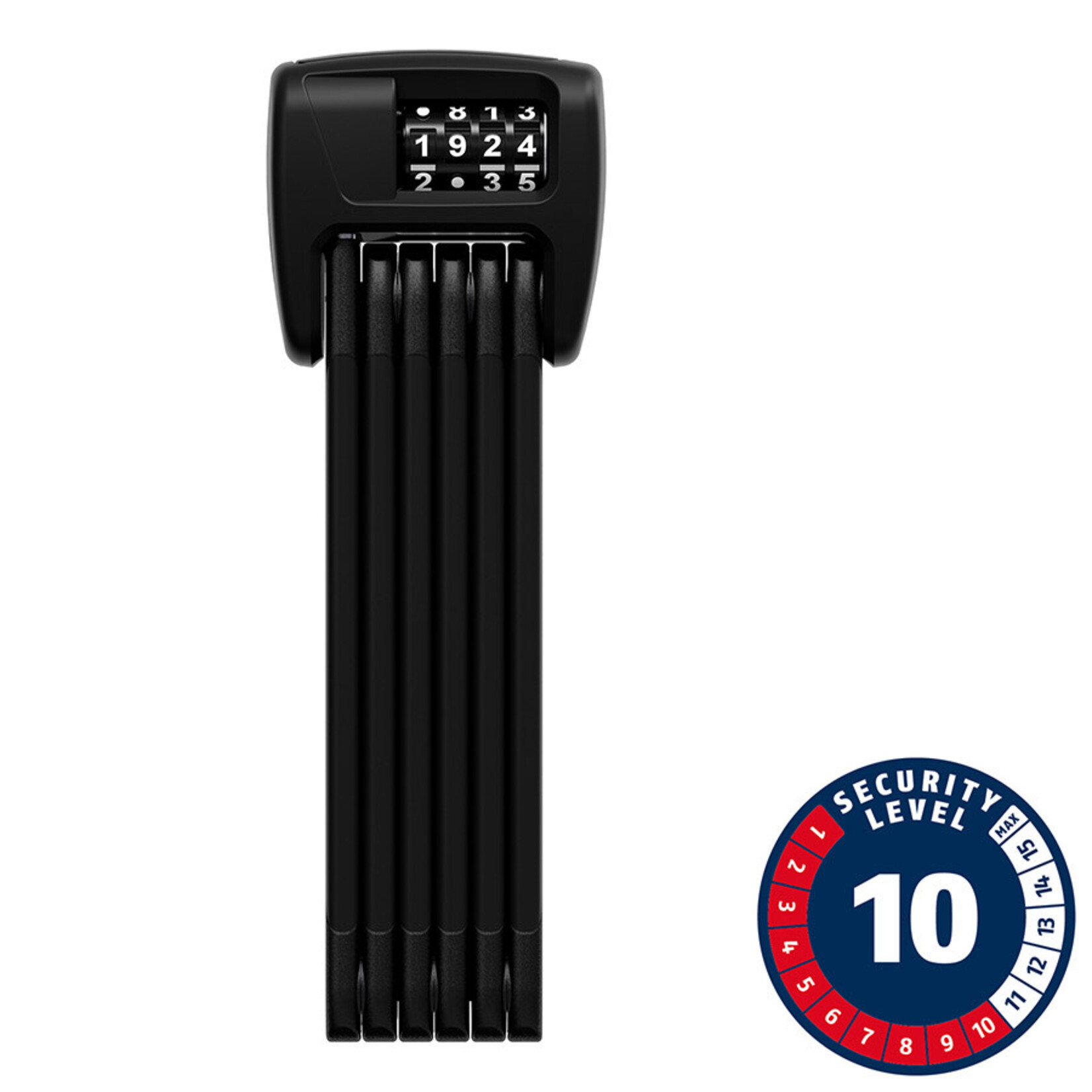 Abus Abus Bordo 6000C Folding Lock Combination, 5mm, 90cm