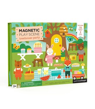 Petit Collage Magnetic Play Scene - Treehouse Party