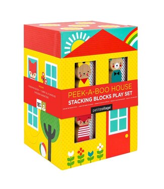 Petit Collage Peek-A-Boo House Stacking Blocks