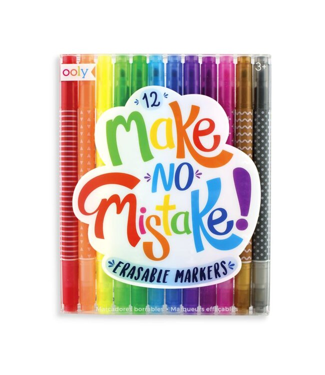Ooly Make No Mistake Erasable Markers