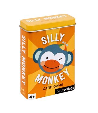 Petit Collage Tin Card Game: Silly Monkey