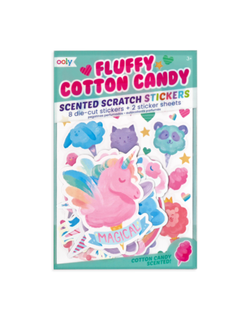 Ooly Scented Scratch Stickers - Fluffy Cotton Candy