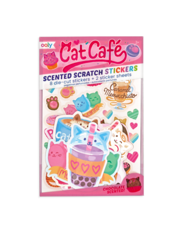 Ooly Scented Scratch Stickers - Cat Cafe