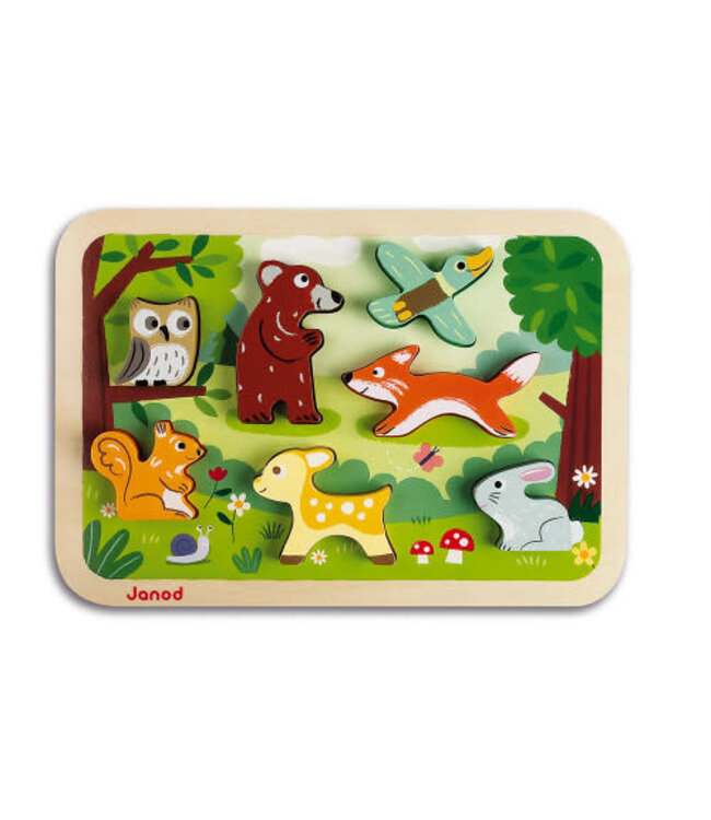JuraToys (Janod) Chunky Puzzle - Forest