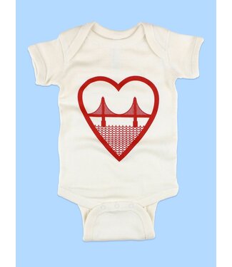 Culk I Heart SF Onesie