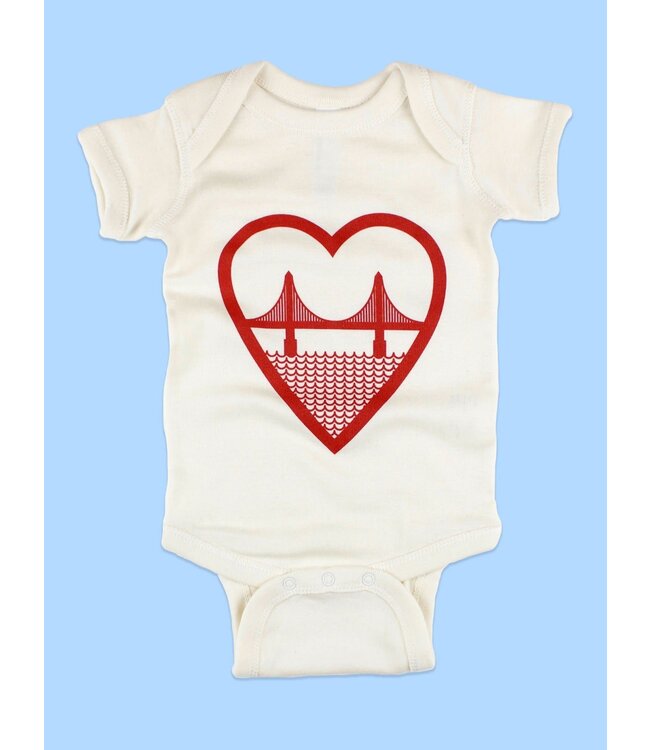 Culk I Heart SF Onesie