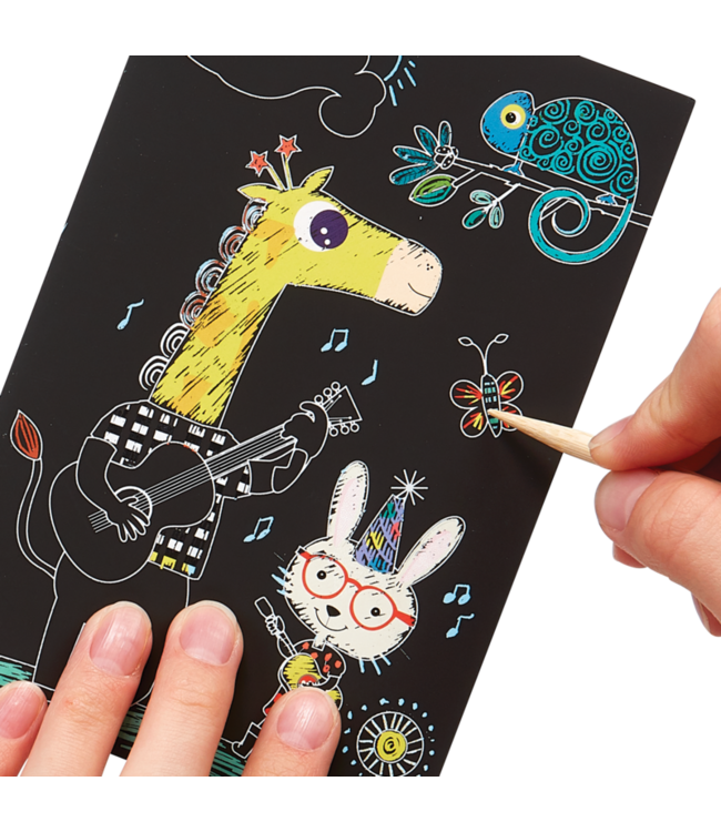 Ooly Mini Scratch & Scribble - Safari Party