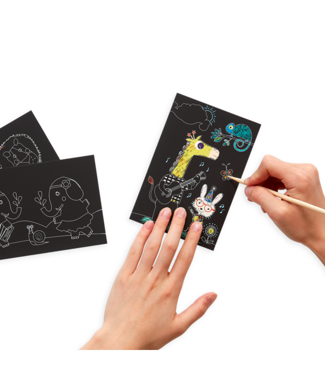 Ooly Mini Scratch & Scribble - Safari Party