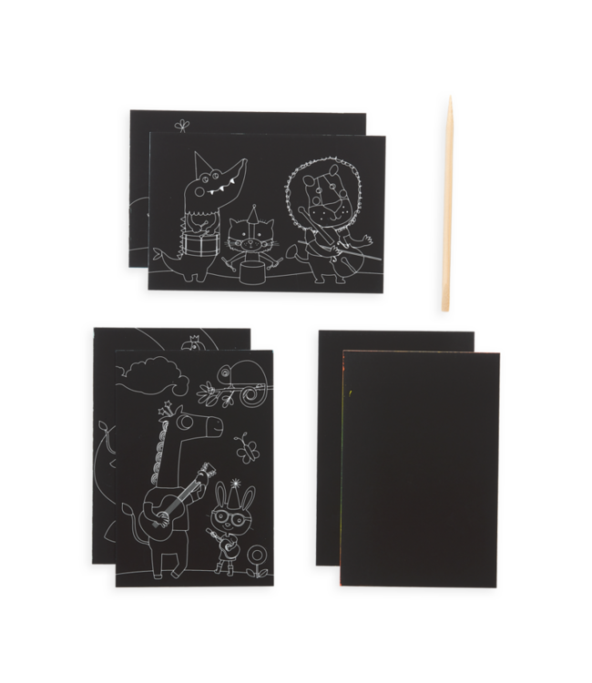 Ooly Mini Scratch & Scribble - Safari Party