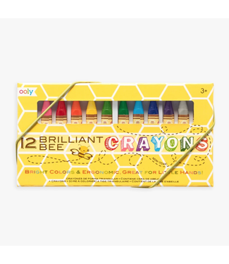 Ooly Brilliant Bee Crayons, Set of 12
