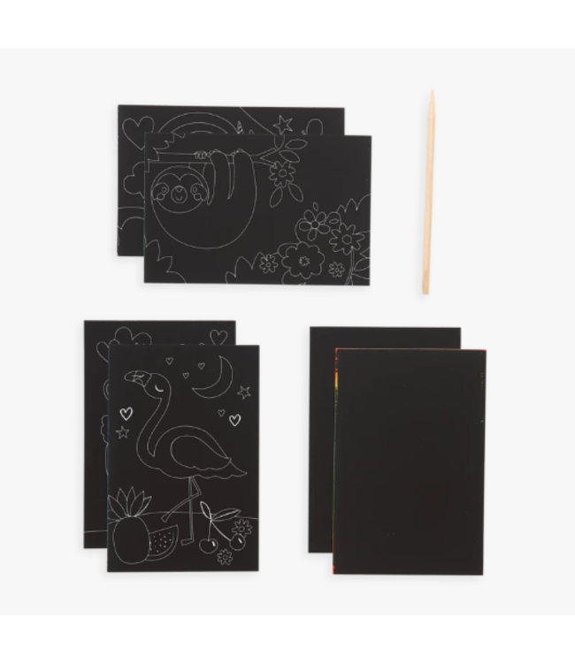 Ooly Mini Scratch & Scribble - Funtastic Friends