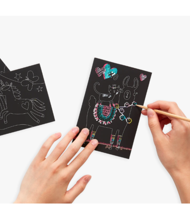 Ooly Mini Scratch & Scribble - Funtastic Friends