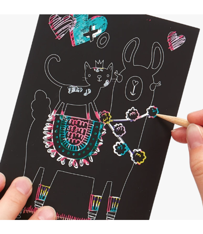 Ooly Mini Scratch & Scribble - Funtastic Friends