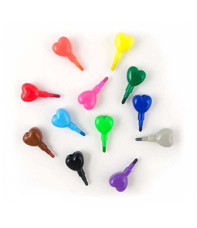 Ooly Heart to Heart Stacking Crayon