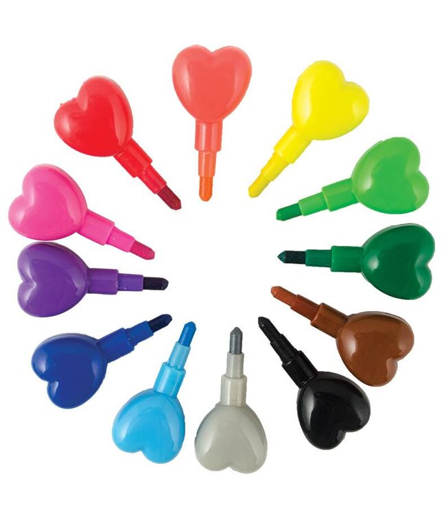 Ooly Heart to Heart Stacking Crayon