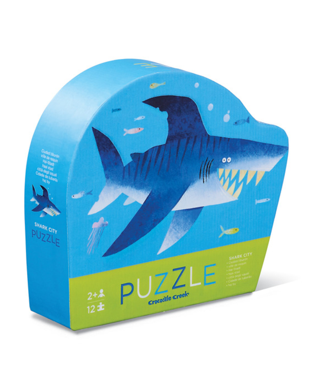 Crocodile Creek Mini Puzzle 12pc - Shark City