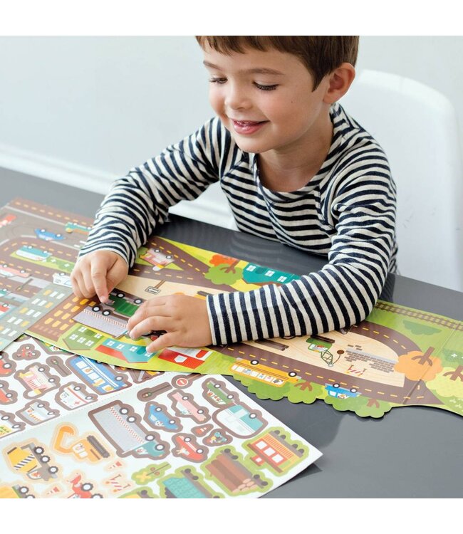 Petit Collage Sticker Activity Set - Roads & Rails