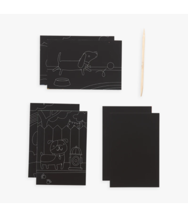 Ooly Mini Scratch & Scribble - Playful Pups