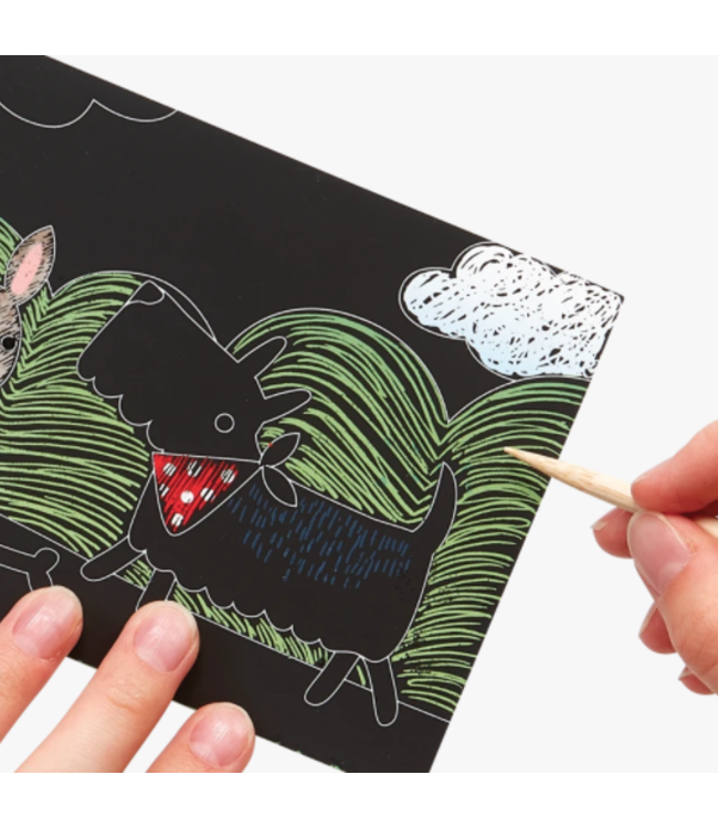 Ooly Mini Scratch & Scribble - Playful Pups