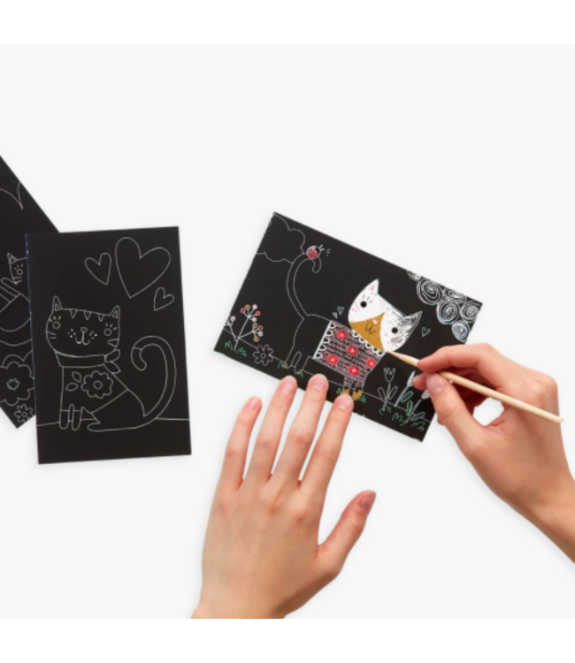Ooly Mini Scratch & Scribble - Cutie Cats