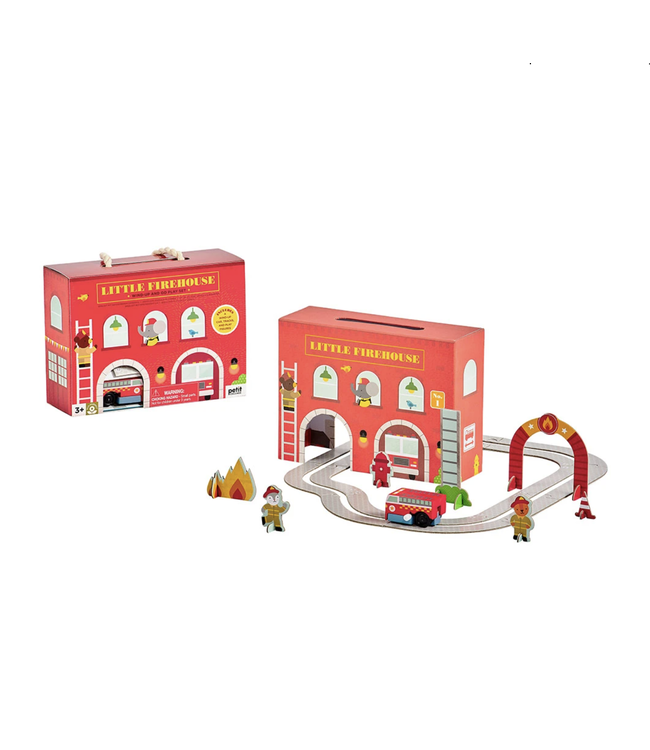 Wild & Wolf Wind Up and Go Playset - Firehouse