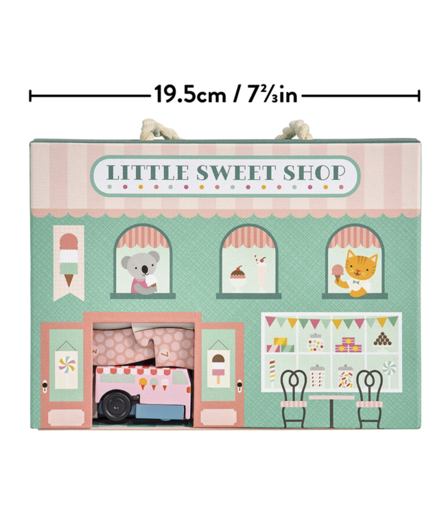 Petit Collage Wind Up and Go Playset - Little Sweet Shop