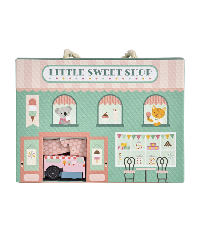 Petit Collage Wind Up and Go Playset - Little Sweet Shop