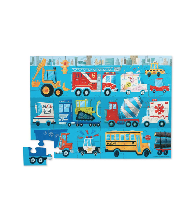 Crocodile Creek 36 pc Puzzle - Vehicles