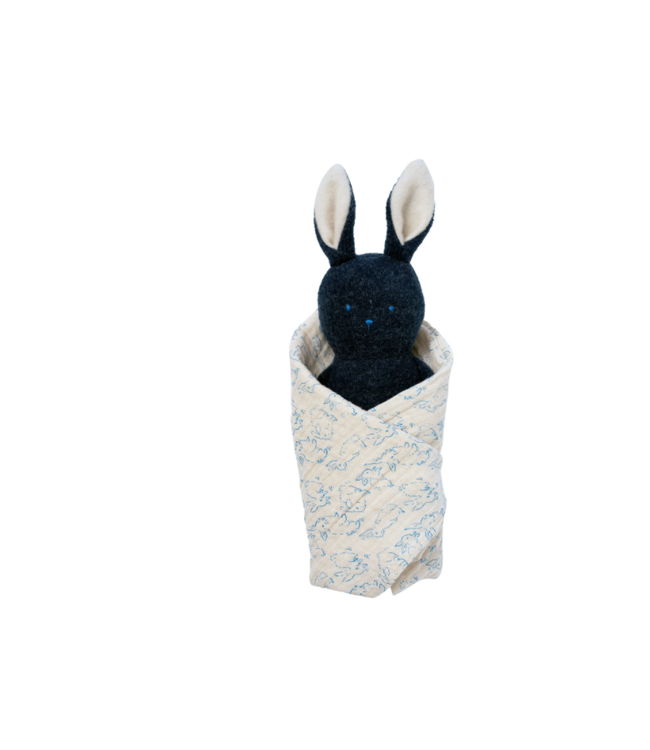 Manhattan Toys Bunny Rattle + Burp Cloth