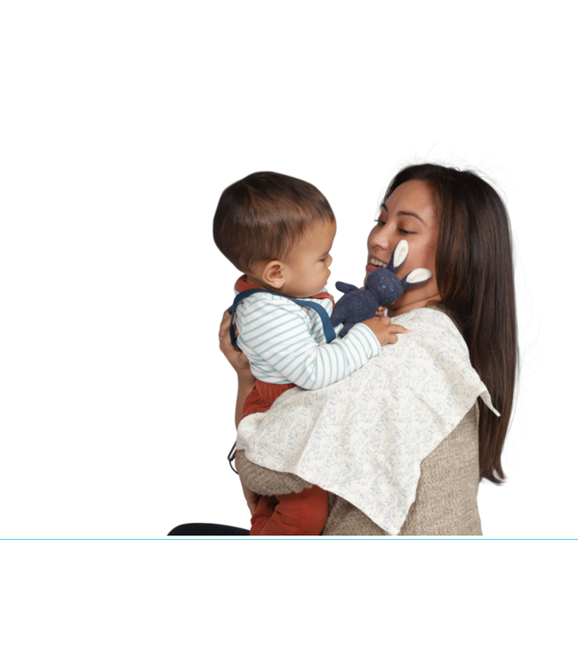 Manhattan Toys Bunny Rattle + Burp Cloth