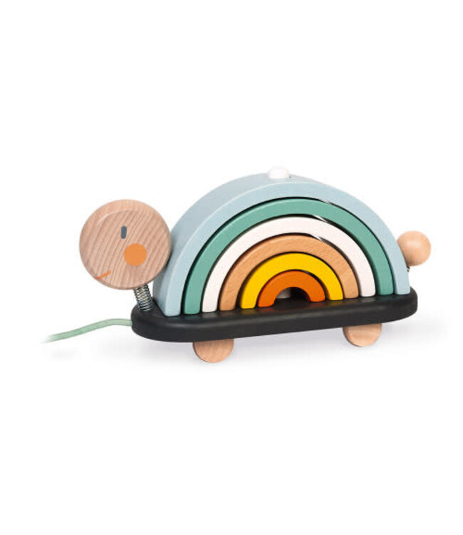JuraToys (Janod) Sweet Cocoon Rainbow Turtle