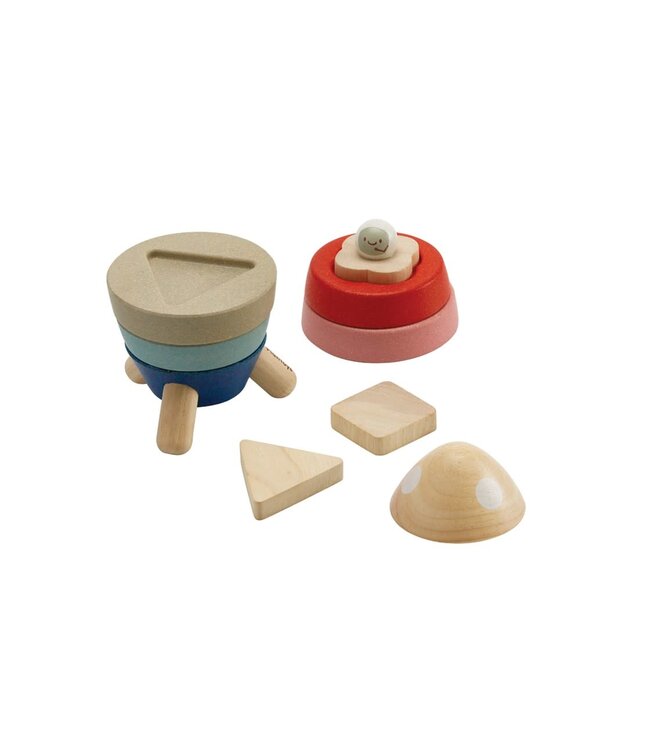 Plan Toys Stacking Rocket - Orchard