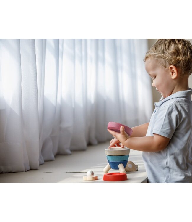 Plan Toys Stacking Rocket - Orchard