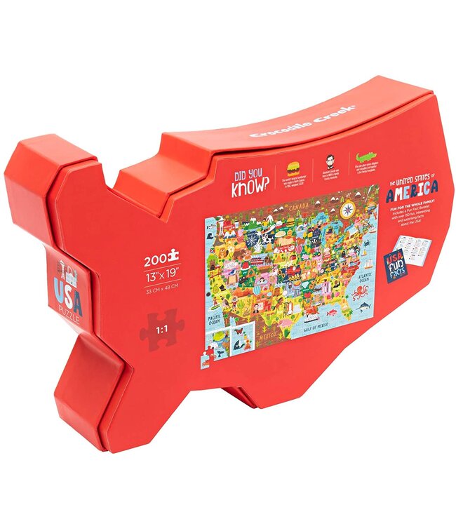 Crocodile Creek 200 pc USA puzzle