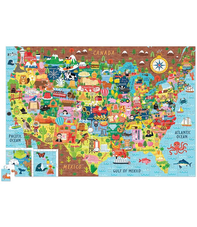 Crocodile Creek 200 pc USA puzzle