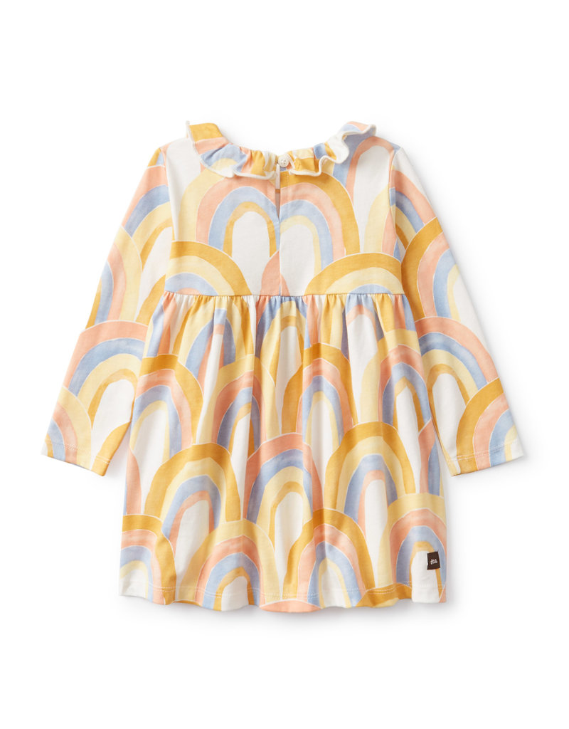 Tea Collection Collared Baby Dress - Over the Rainbow