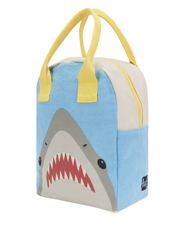 Fluf Zipper Lunch Bag - Shark