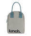 Fluf Zip Lunch Bag - 'Lunch' Grey