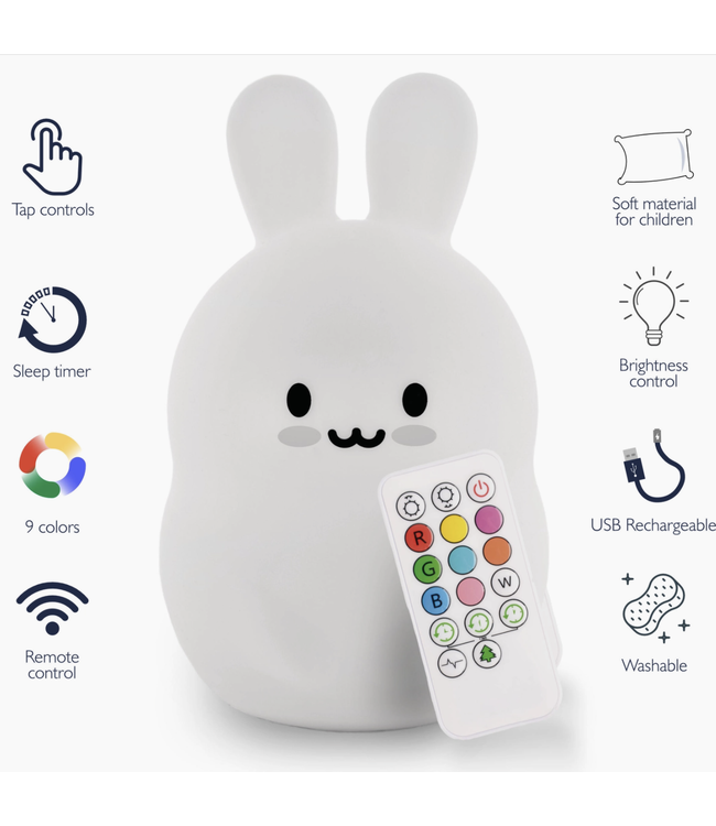 LumieWorld Bunny Night Light with Remote