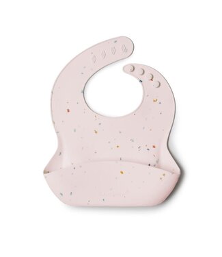 Loulou Lollipop Silicone Bib - Confetti Blush