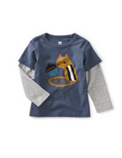 Tea Collection Aww Nuts Layered Baby Tee