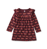 Tea Collection Bold Shoulder Baby Dress - Foxtrot